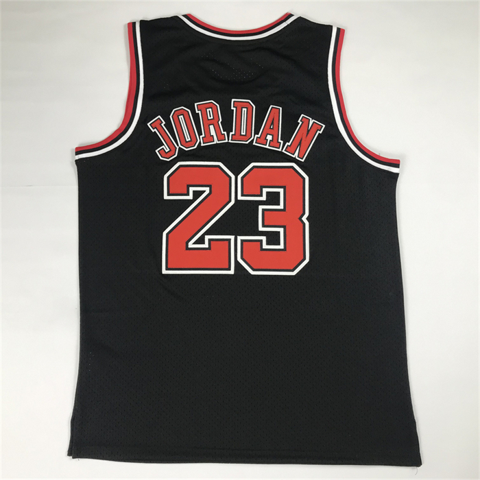 Camiseta Chicago Bulls Michael Jordan NO 23 Autentico 1997-98 Negro